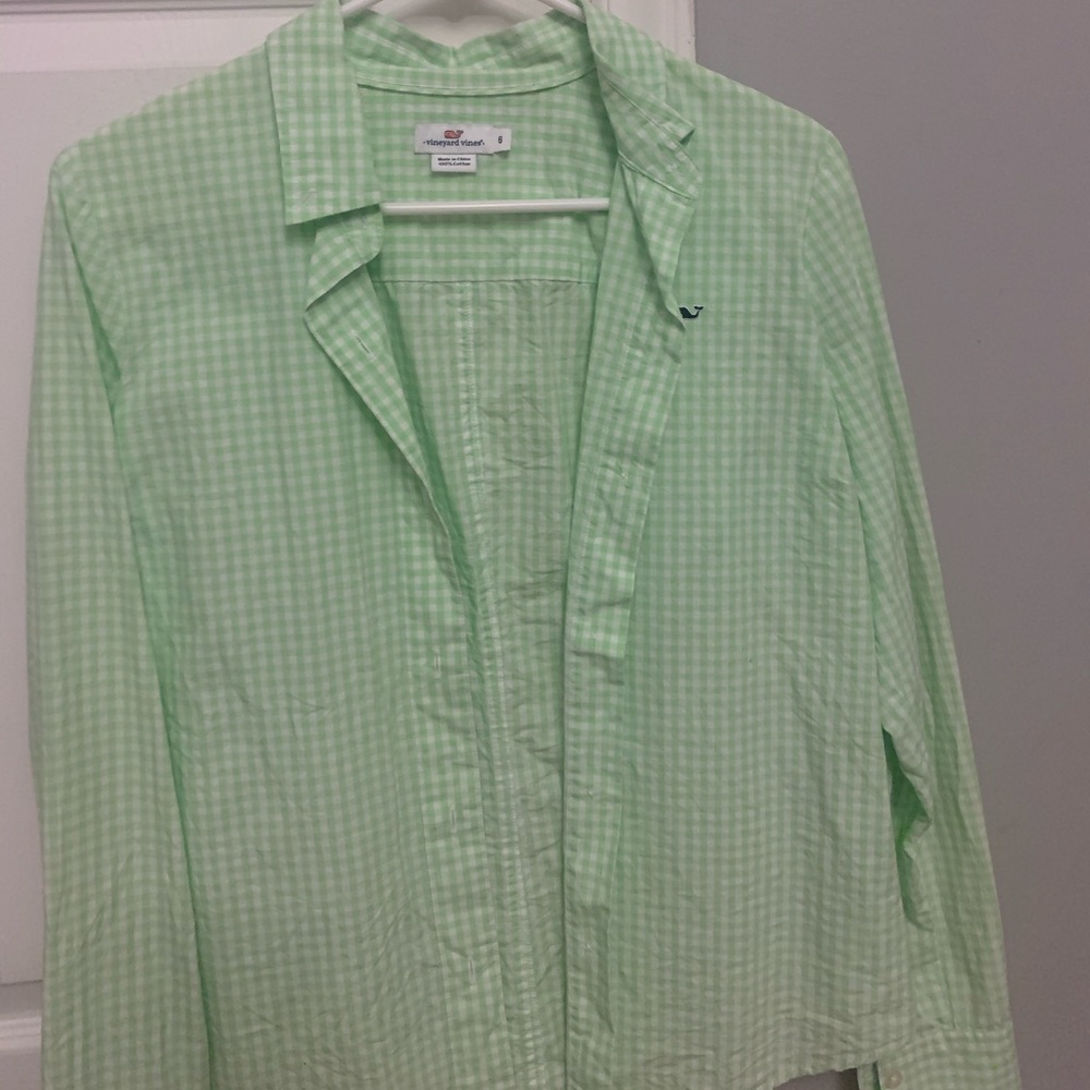 Gingham Vineyard Vines Button Up